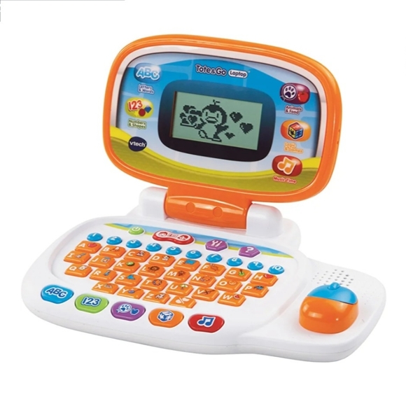 VTech Tote & Go Laptop With Mouse In Orange - Picture 4 of 11